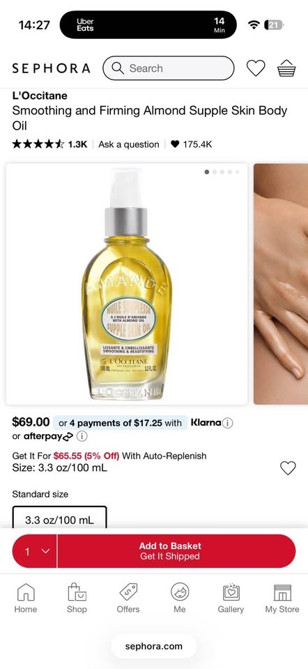 L'Occitane Smoothing & Firming Almond Body Oil - photo 2