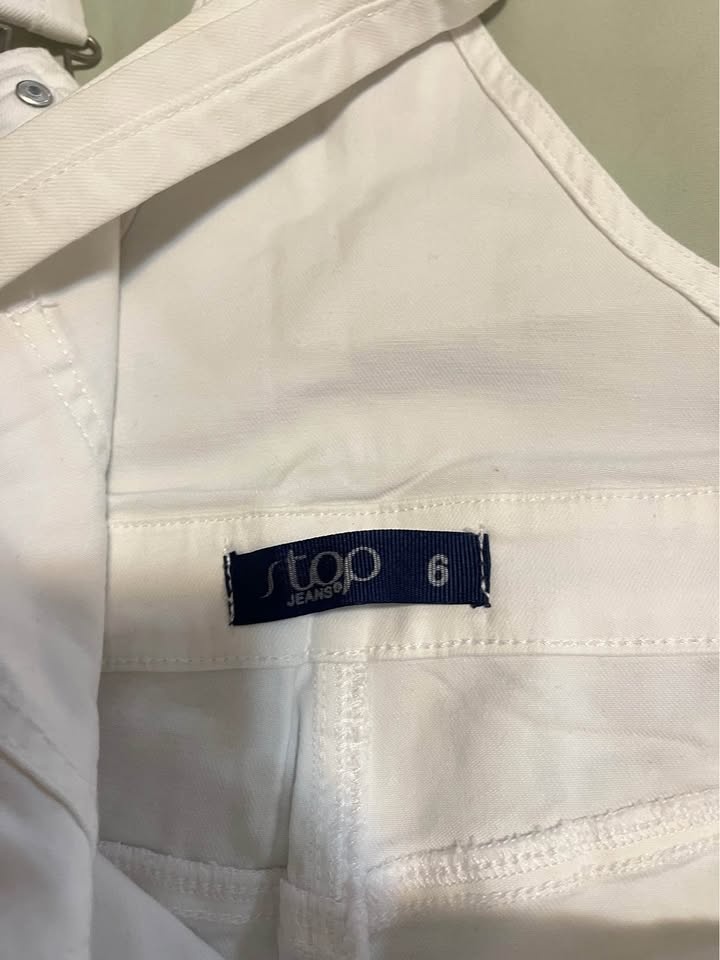 White Skirt Overall - Size 6 - Never Worn - photo 5