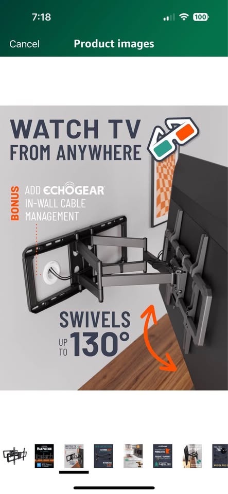 Echogear MaxMotion TV Wall Mount for 42-90 inch TVs - photo 2