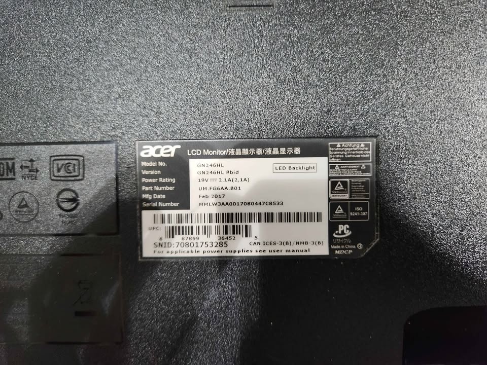 Acer 24-inch 1080p 144hz Gaming Monitor - photo 4