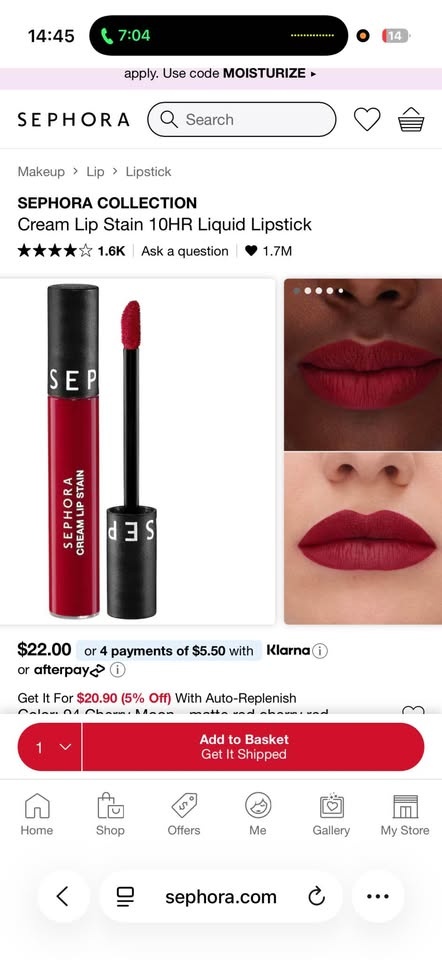 SEPHORA COLLECTION Cream Lip Stain (94 Cherry Moon) - photo 2