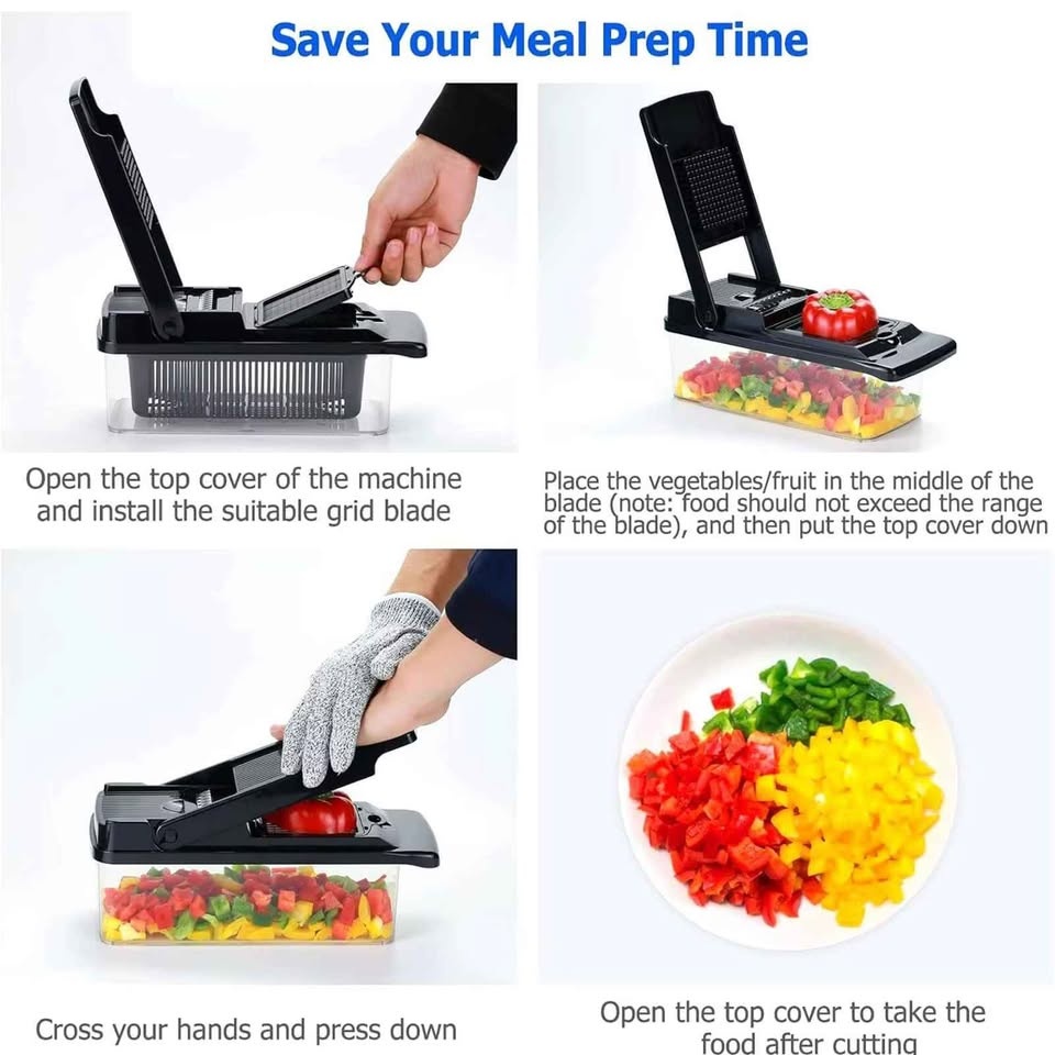 Vegetable Chopper (8 in 1) - Brand New - photo 3