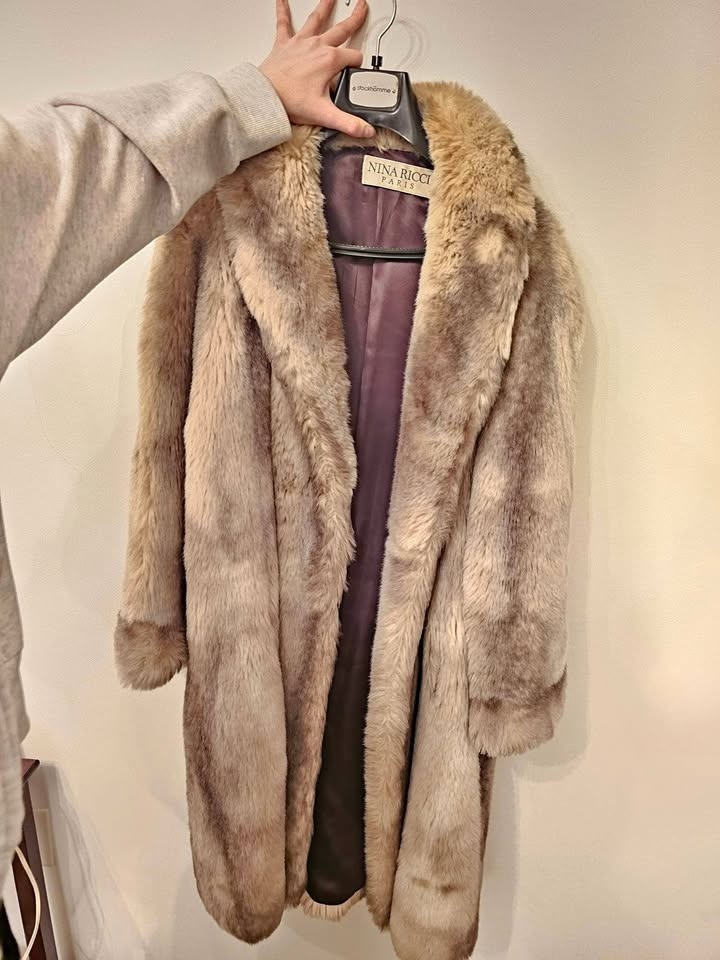 Nina Ricci Vintage Faux Fur Coat