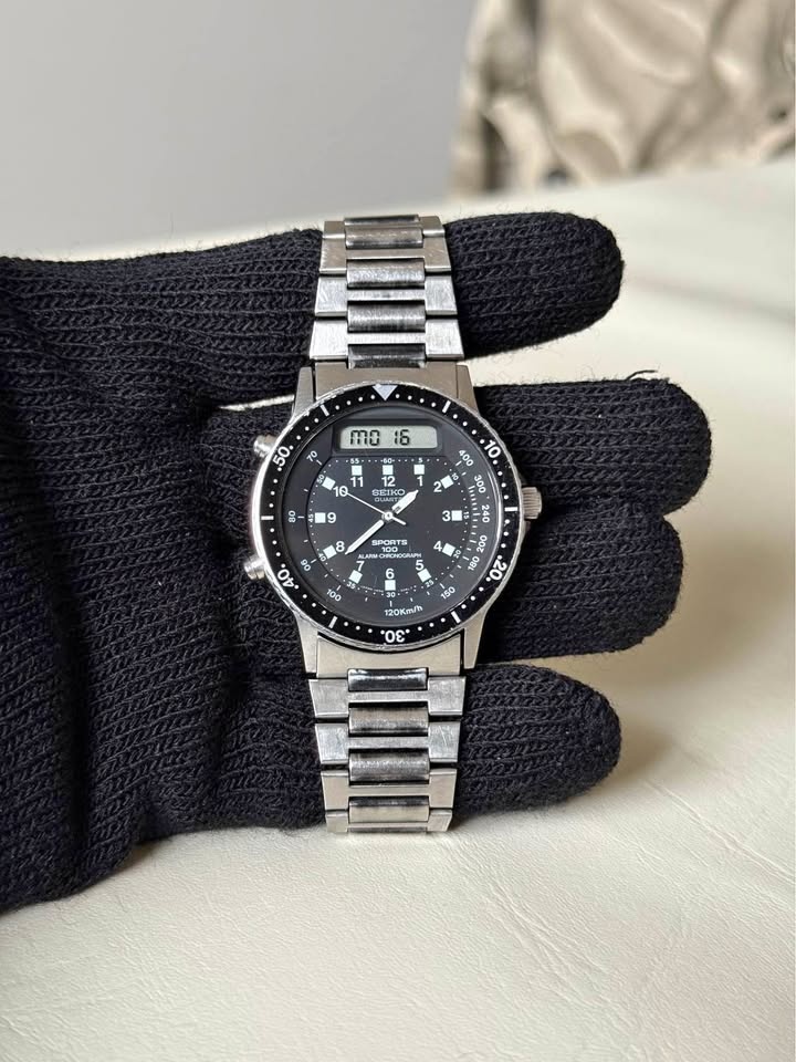Vintage Seiko "Baby Arnie" H556-5029 Stainless Steel Watch
