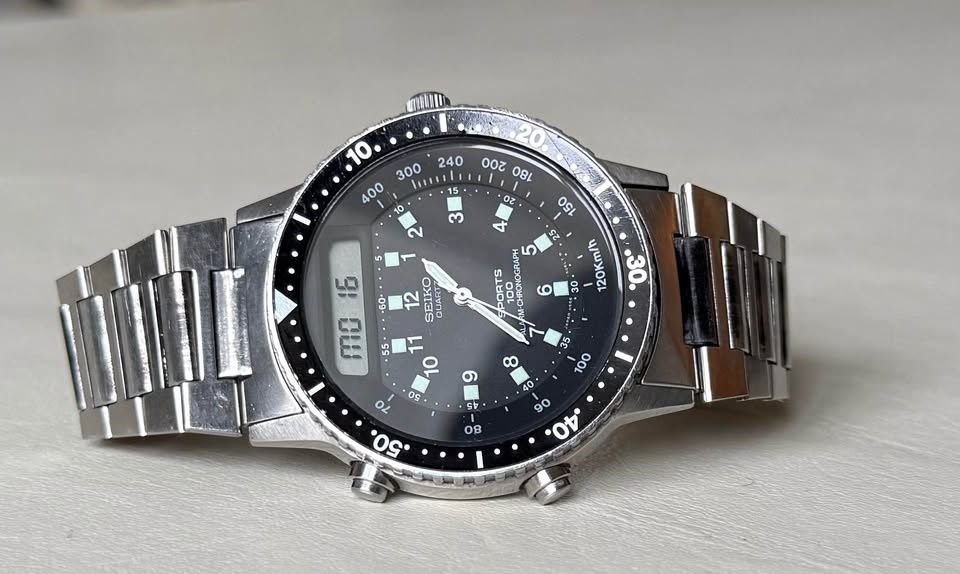 Vintage Seiko "Baby Arnie" H556-5029 Stainless Steel Watch - photo 2