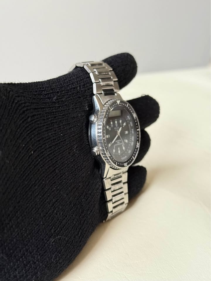 Vintage Seiko "Baby Arnie" H556-5029 Stainless Steel Watch - photo 3