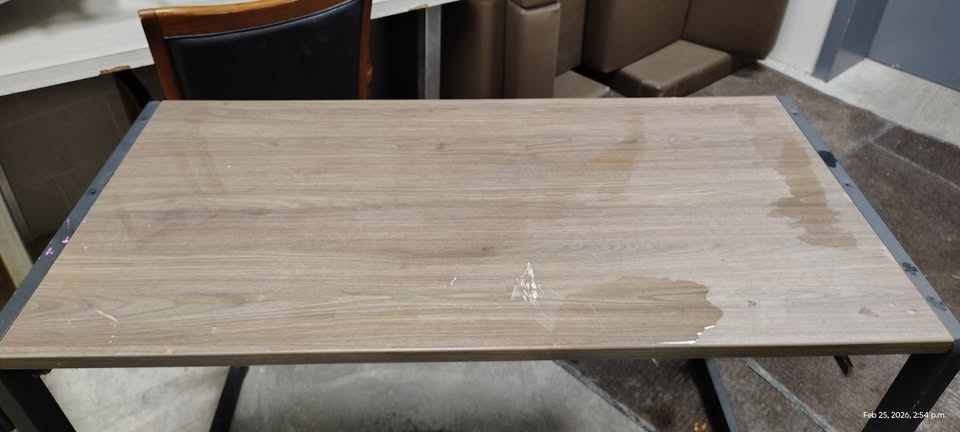 Modern Desk – Wood Top & Black Metal Frame – 40” Wide - photo 2