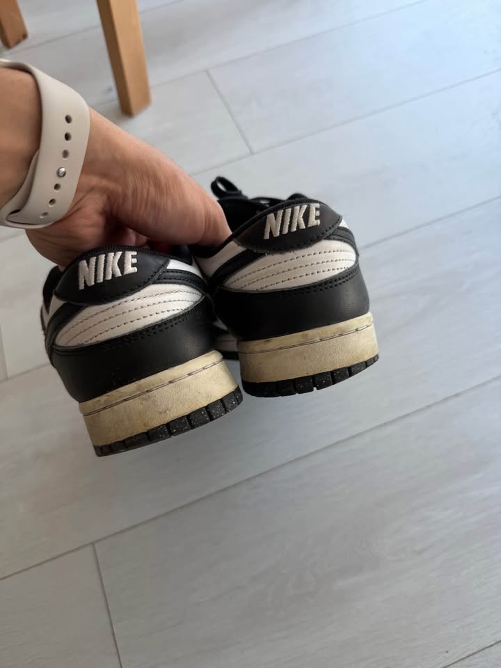 Nike Dunk Low Black White Size 9.5 - photo 2