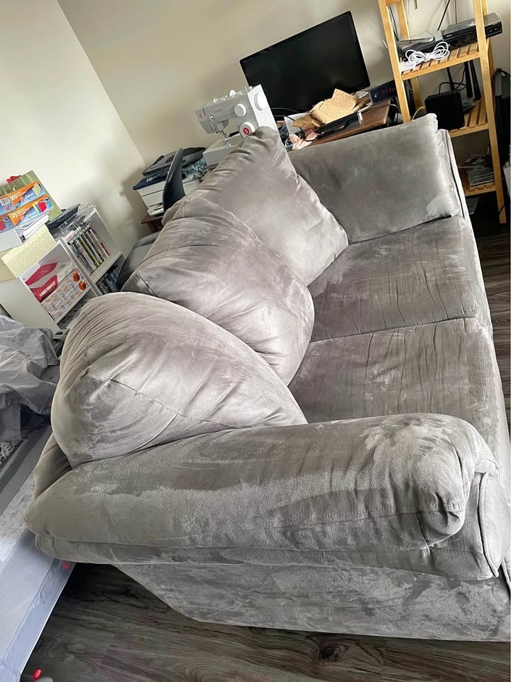 Grey Sofa Set – Couch + Loveseat