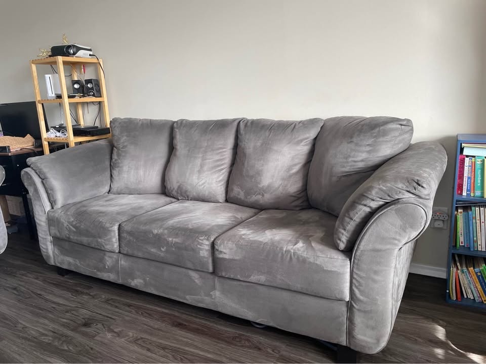 Grey Sofa Set – Couch + Loveseat - photo 2