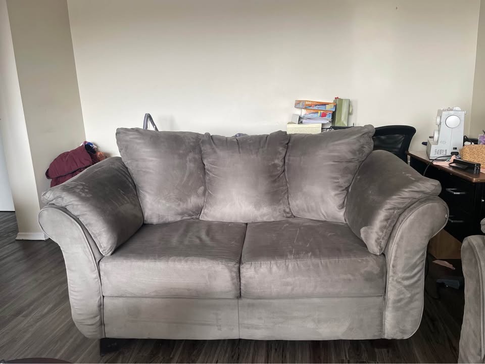 Grey Sofa Set – Couch + Loveseat - photo 3