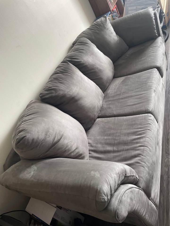 Grey Sofa Set – Couch + Loveseat - photo 4