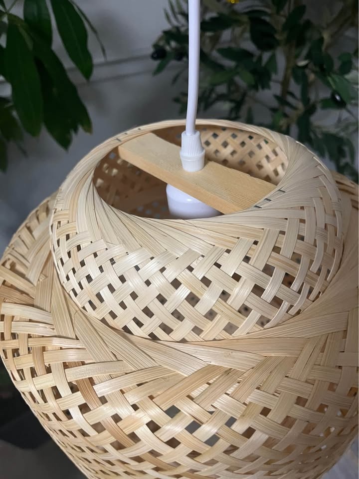 Natural bamboo chandelier - photo 3