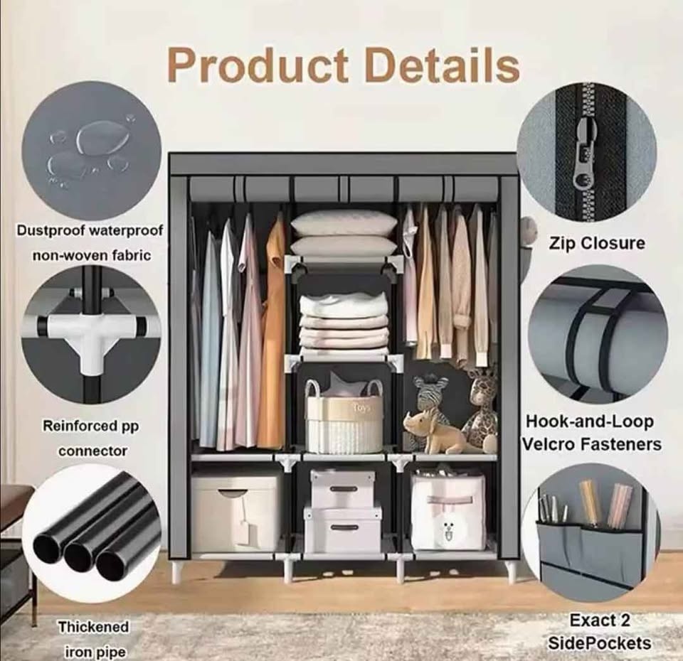 Wardrobe/Closet Organizer - Black - photo 2