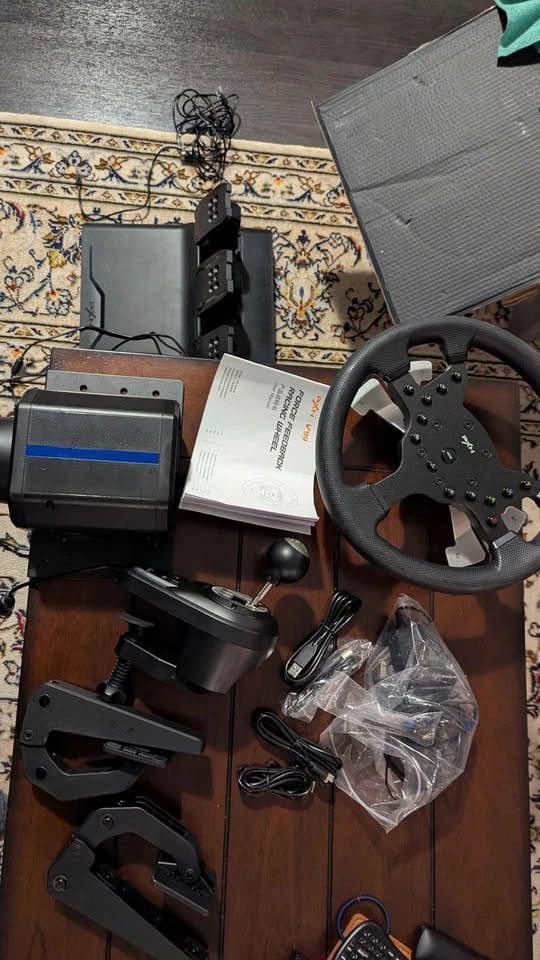 PXN V99 Racing Wheel Simulator w/ Pedals Shifter PC Xbox PS4 - photo 2