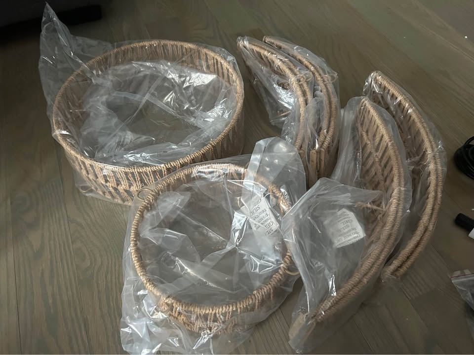 6-Light 4-Tier Rattan Chandelier - photo 5