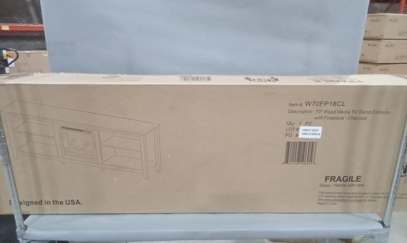 Brand New 70” Fireplace TV Stand (In Box) – Darby Home Co - photo 3