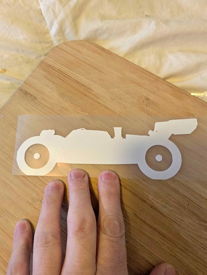 RC Buggy Silhouette Vinyl Decals