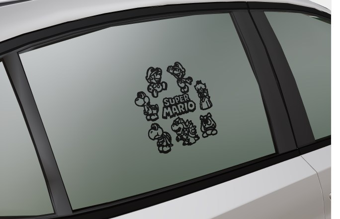 Super Mario Vinyl Decal Set | Nintendo Car Window Graphics - photo 2