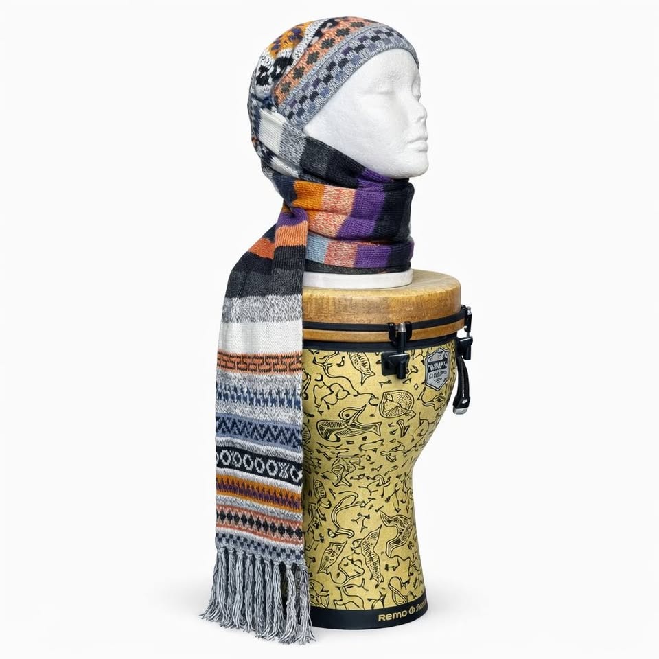 Peruvian Knit Hat Scarf(One Piece) - 100% Baby Alpaca - photo 4