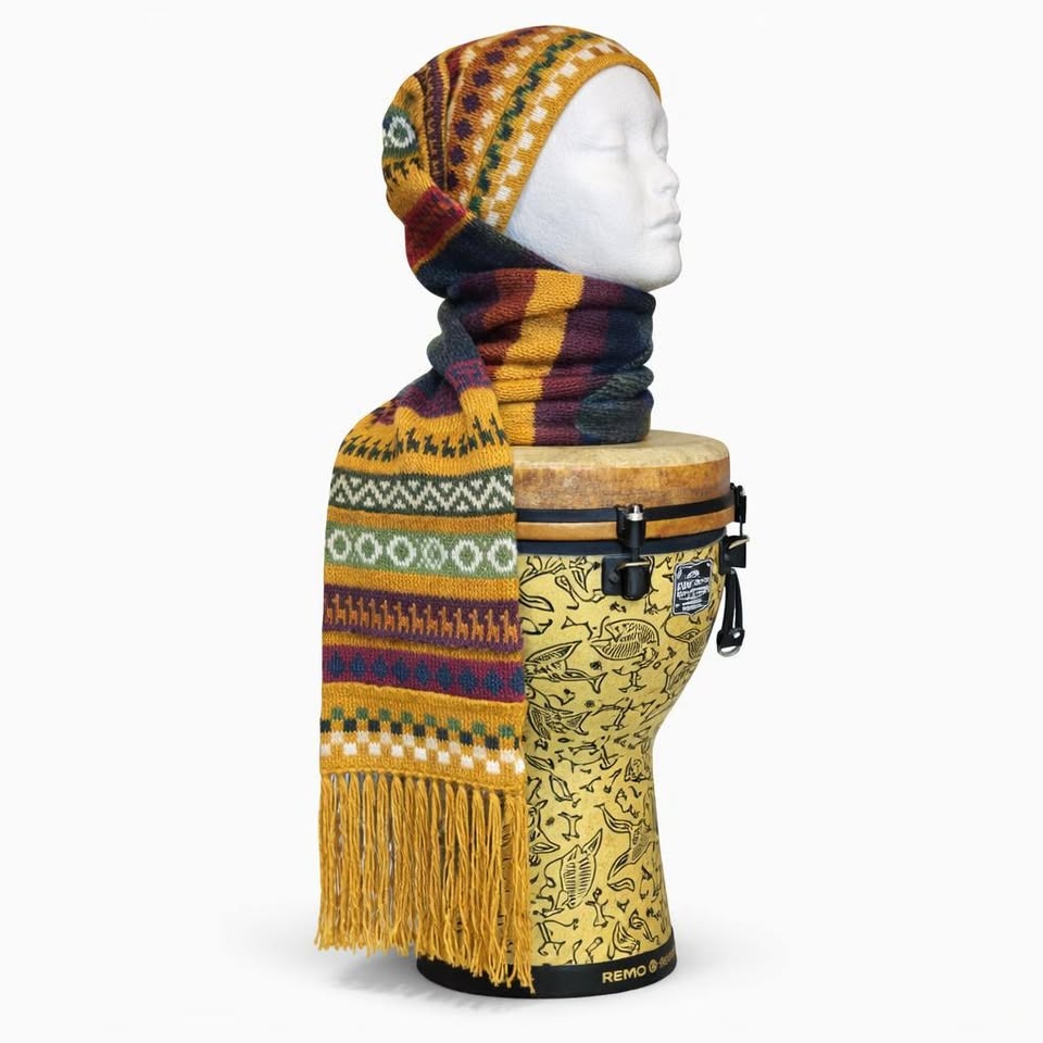 Peruvian Knit Hat Scarf(One Piece) - 100% Baby Alpaca - photo 5