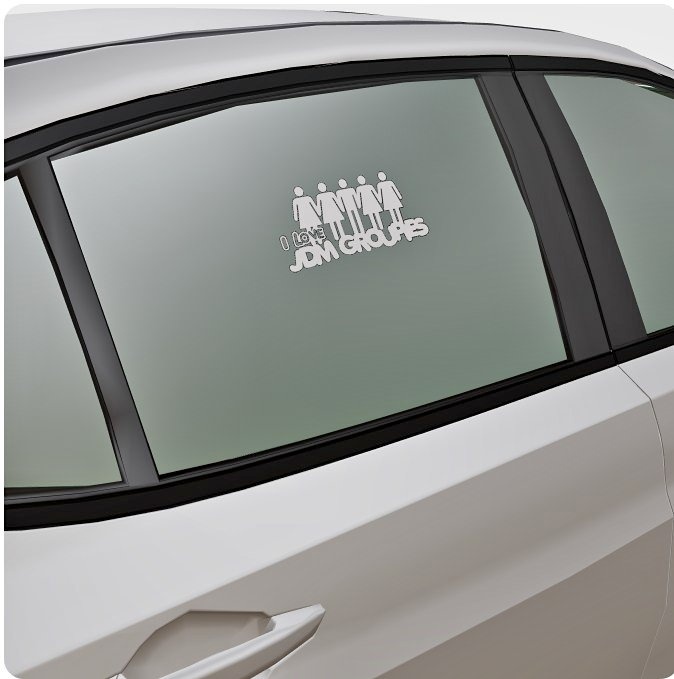 Upgrade your ride with this "I Love JDM Groupes" vinyl decal! - photo 2