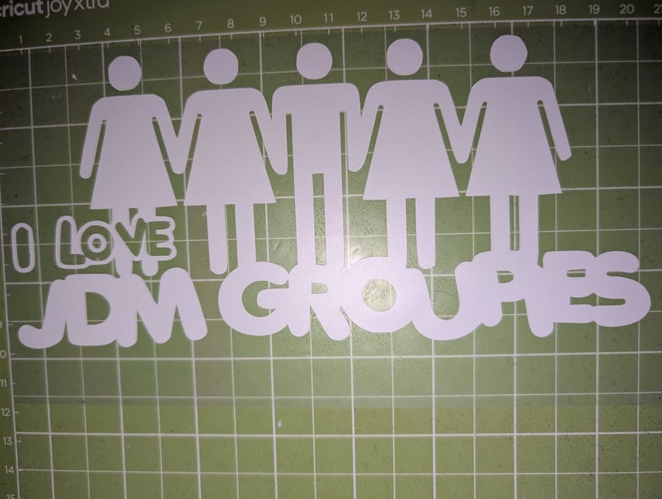 Upgrade your ride with this "I Love JDM Groupes" vinyl decal! - photo 4