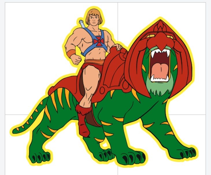 He-Man & Battle Cat Retro Tee - photo 2