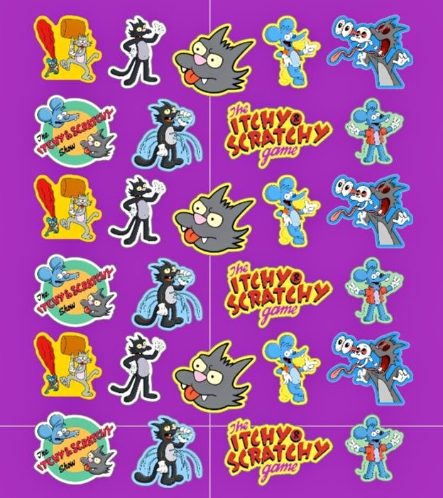 Itchy and Scratchy Decals