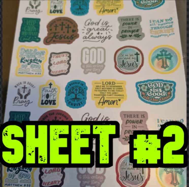 Christian Faith Waterproof Vinyl Stickers - photo 2