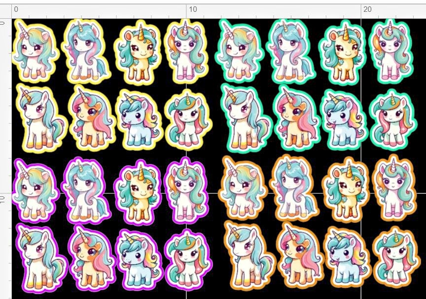 Cute Pony Sticker Sheets