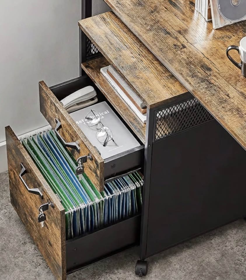 Lockable File Cabinet with Lockable Wheels - photo 2