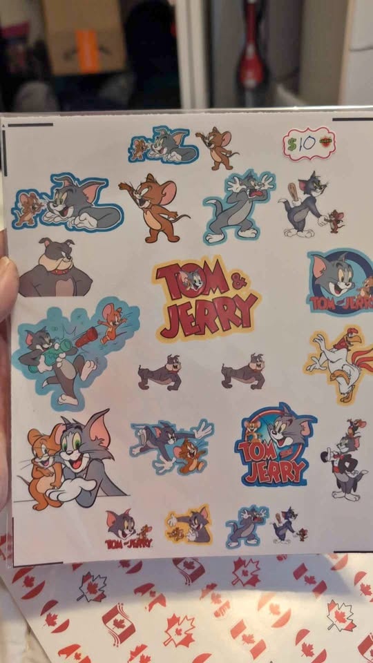 Tom and Jerry Sticker Sheet