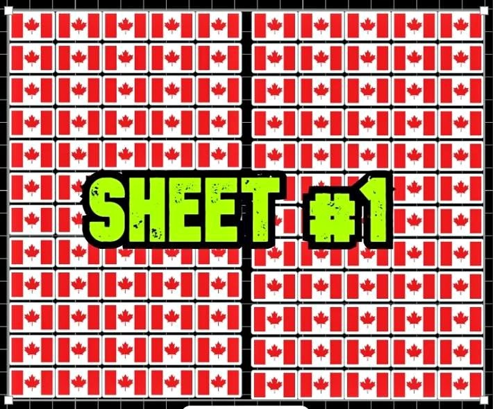 Canadian Pride Sticker Sheets #1-3 Waterproof & UV-Resistant Vin