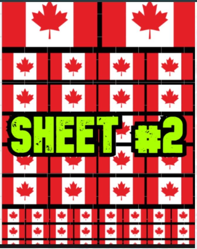 Canadian Pride Sticker Sheets #1-3 Waterproof & UV-Resistant Vin - photo 2