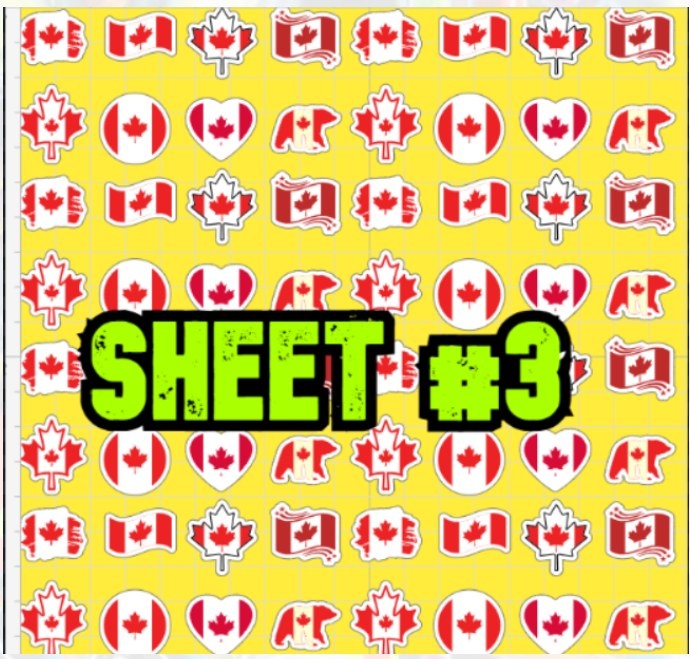 Canadian Pride Sticker Sheets #1-3 Waterproof & UV-Resistant Vin - photo 3