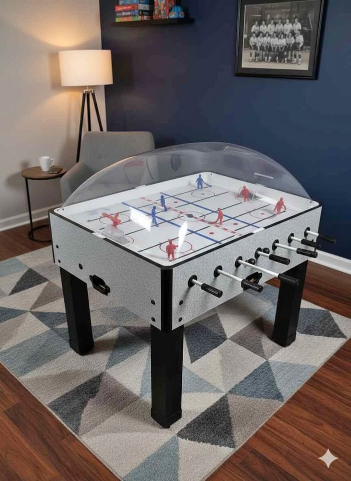Bubble hockey table