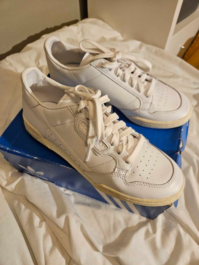 White Adidas Continental 80 - Size 9 US Mens - photo 3