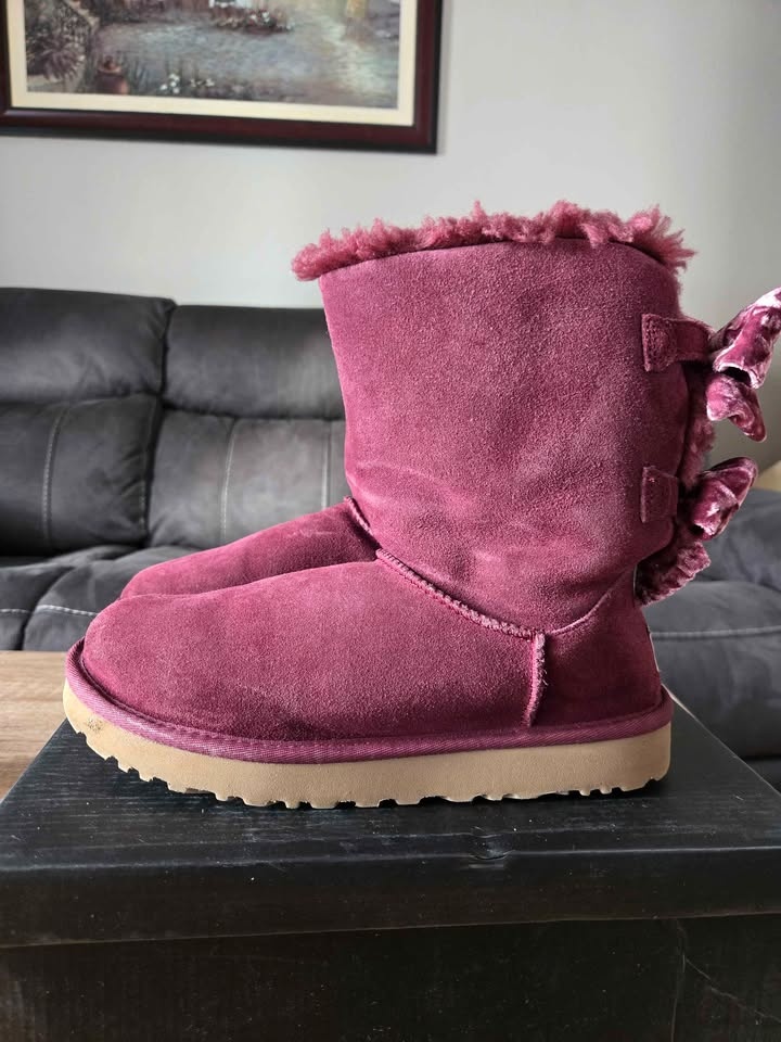 Bailey Bow Burgundy boots. Size 8,EUR 39. - photo 3