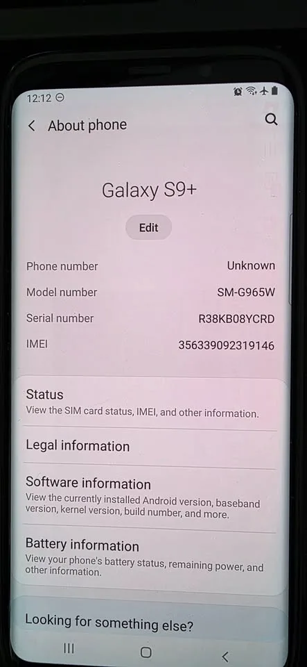 Samsung Galaxy S9 + PLUS image indicator(3)