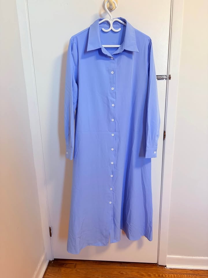 Light Blue Long Sleeve Midi - size XL - photo 5