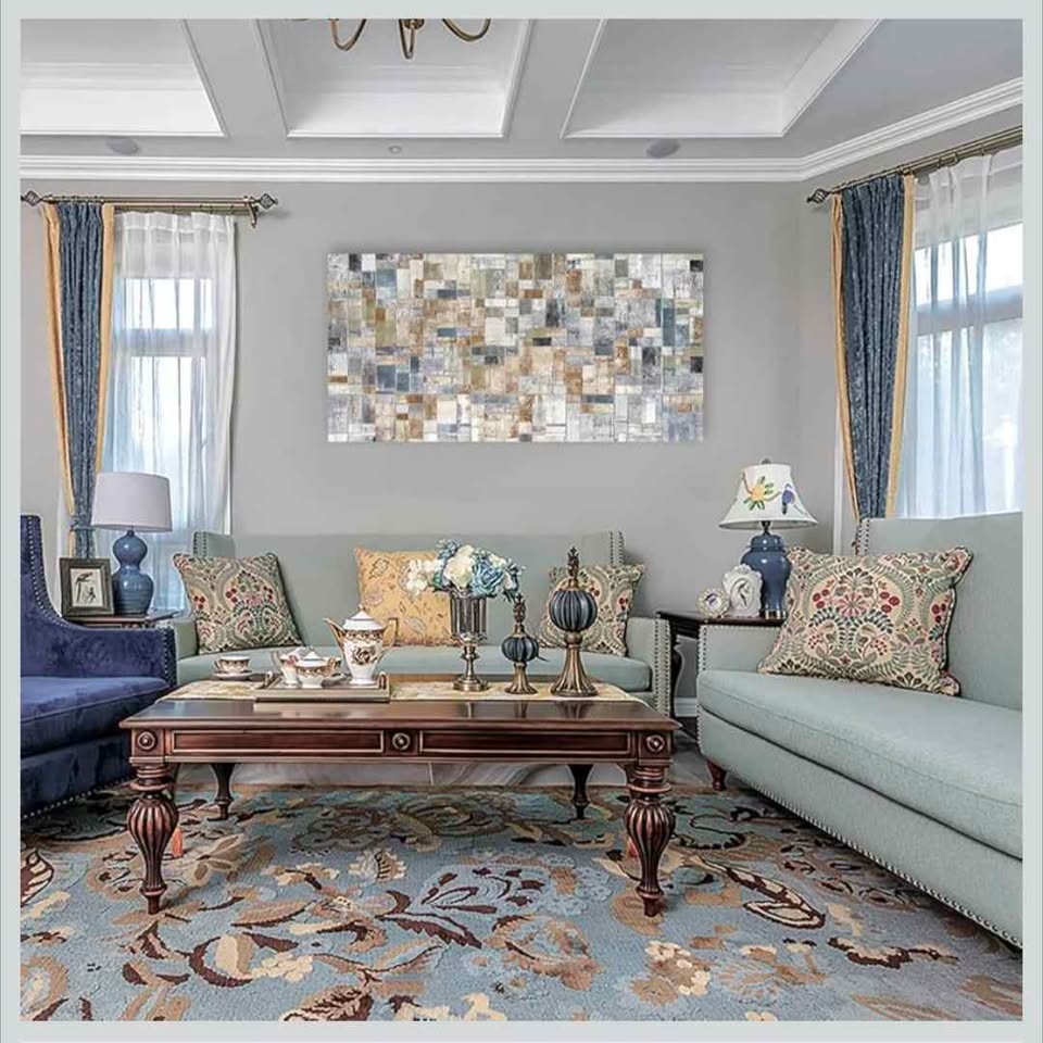 yearainn® Large Abstract Canvas Wall Art 24”x48” Home/Office - photo 5