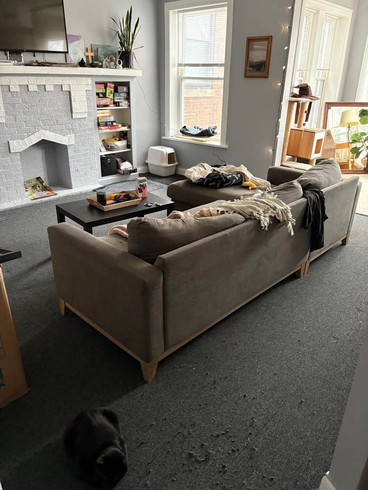 Grey Sectional Couch with Chaise - photo 5
