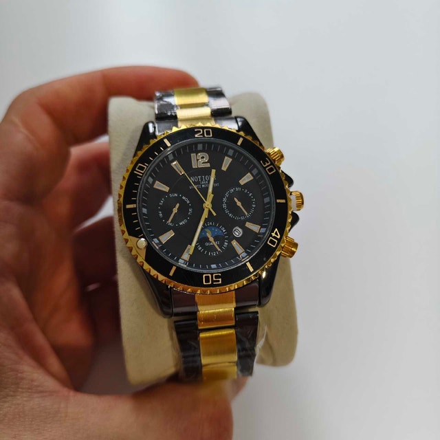 Nice Black and Gold Full Metal Watch ⌚ - photo 2