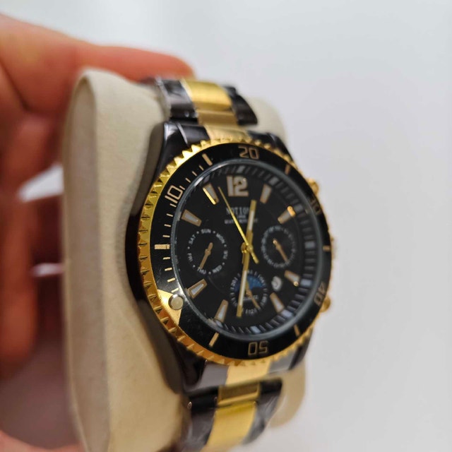 Nice Black and Gold Full Metal Watch ⌚ - photo 3