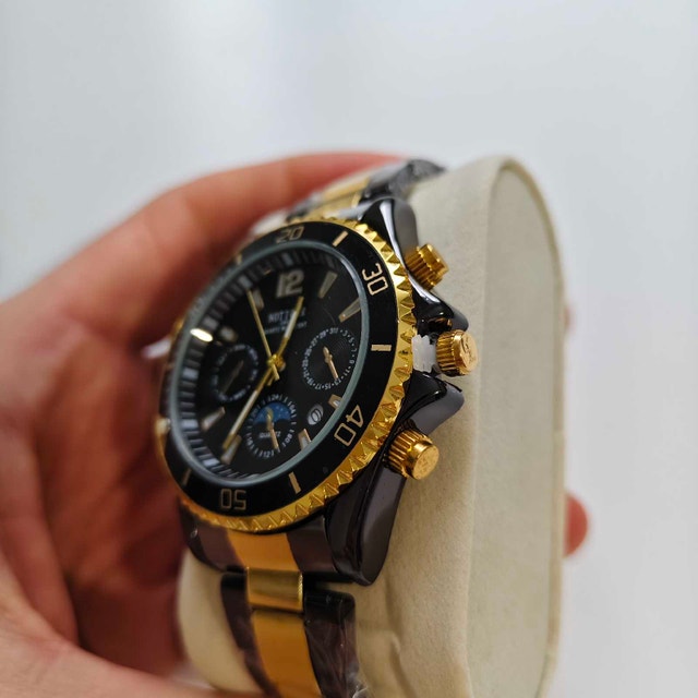 Nice Black and Gold Full Metal Watch ⌚ - photo 4