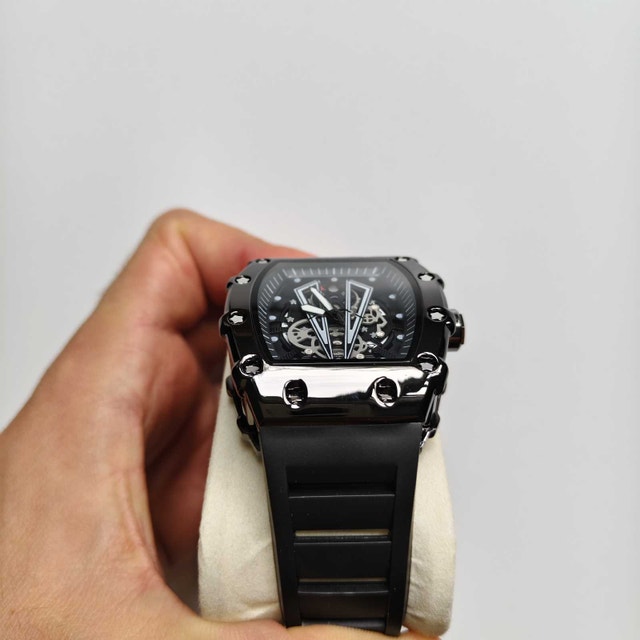 Big Beautiful Piano Black Gloss Men's Metal Watch ⌚ - photo 5
