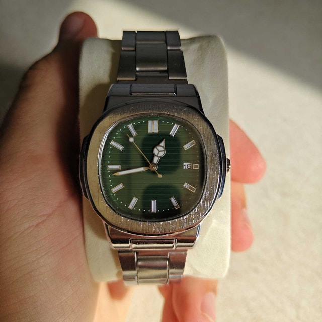 Full Metal Strict Design Classic Watch Green Dial - photo 3