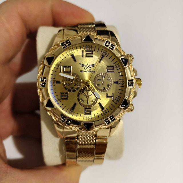 Full Gold Luxury Metal Men's Watch