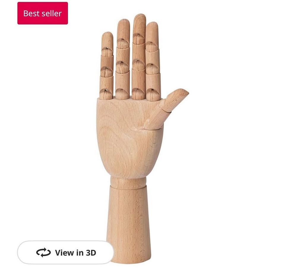 IKEA Handskalad Wooden Hand Decoration